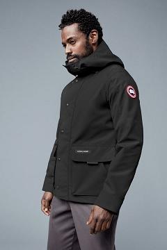 Chamarras Canada Goose Hombre Outlet - Lockeport Rompevientos Negros YM5816240
